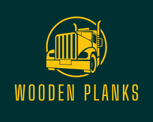 Trailer Truck Vehicle logo design