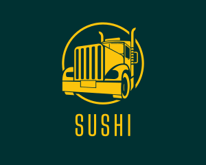 Trailer Truck Vehicle logo design