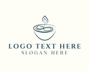 Candlelight - Candle Wellness Spa logo design