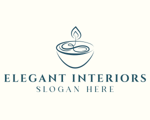 Candle Wellness Spa logo design