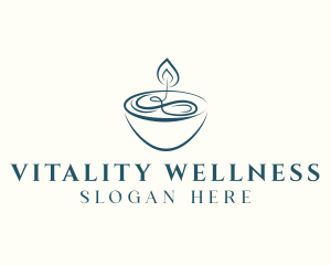 Candle Wellness Spa logo design