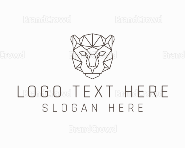 Geometric Jaguar Animal Logo