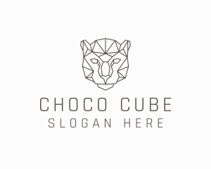 Cougar - Geometric Jaguar Animal logo design