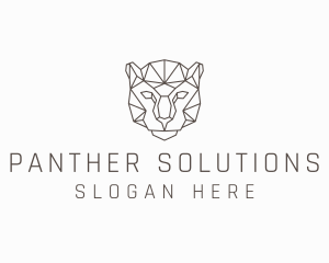 Geometric Jaguar Animal logo design