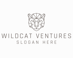 Geometric Jaguar Animal logo design