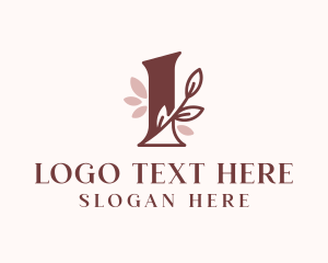 Dermatology - Leaf Nature Letter L logo design