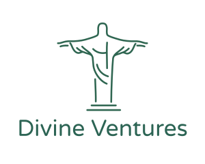 God - Christ Statue Outline logo design