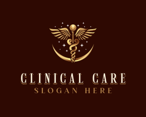 Clinical - Deluxe Caduceus Hospital logo design