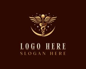 Deluxe Caduceus Hospital logo design