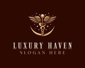 Deluxe - Deluxe Caduceus Hospital logo design