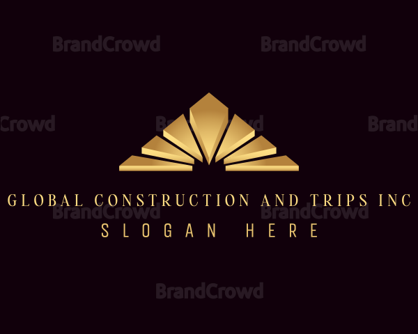 Gold Premium Pyramid Logo