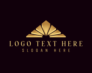 Gold Premium Pyramid Logo