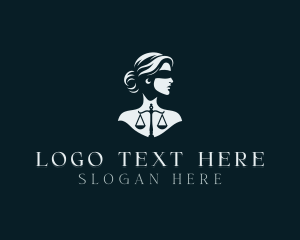 Empowerment - Paralegal Scale Woman logo design