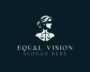 Equality - Paralegal Scale Woman logo design