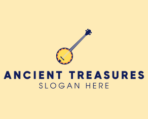 Sunny Banjo Player Music logo design