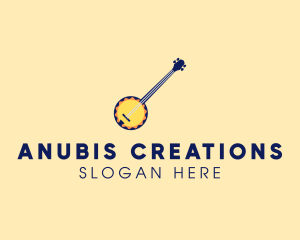 Sunny Banjo Player Music logo design