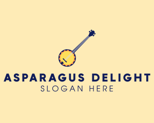 Sunny Banjo Player Music logo design