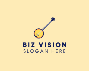 Sunny Banjo Player Music logo design