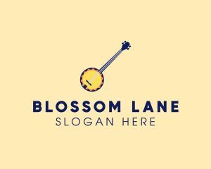 Sunny Banjo Player Music logo design