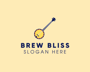 Sunny Banjo Player Music logo design