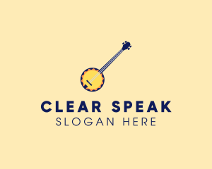 Sunny Banjo Player Music logo design