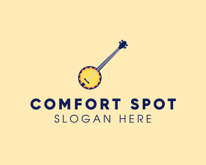 Sunny Banjo Player Music logo design