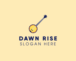 Sunny Banjo Player Music logo design