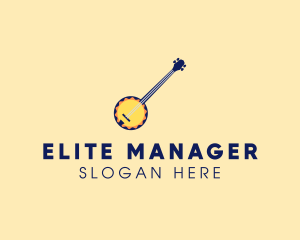 Sunny Banjo Player Music logo design