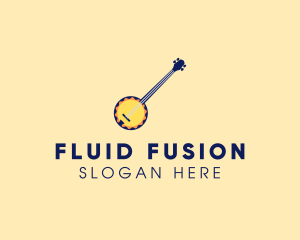 Sunny Banjo Player Music logo design