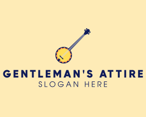 Sunny Banjo Player Music logo design