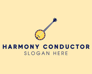 Sunny Banjo Player Music logo design