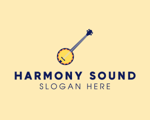Music - Sunny Banjo Player Music logo design