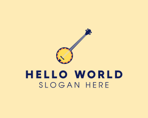 Sunny Banjo Player Music logo design