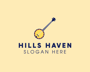 Sunny Banjo Player Music logo design