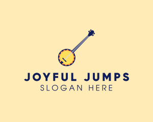 Sunny Banjo Player Music logo design