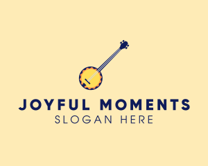 Sunny Banjo Player Music logo design