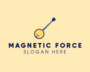 Sunny Banjo Player Music logo design