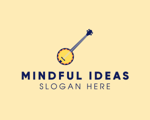 Sunny Banjo Player Music logo design