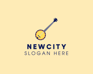 Sunny Banjo Player Music logo design