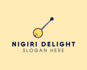 Sunny Banjo Player Music logo design