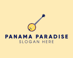 Sunny Banjo Player Music logo design