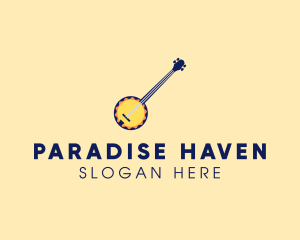 Sunny Banjo Player Music logo design