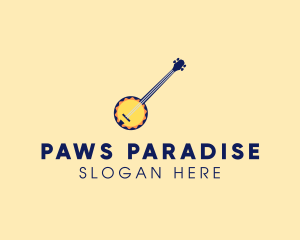 Sunny Banjo Player Music logo design