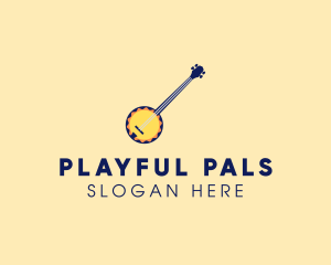 Sunny Banjo Player Music logo design