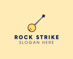 Sunny Banjo Player Music logo design