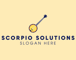 Sunny Banjo Player Music logo design