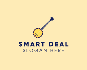 Sunny Banjo Player Music logo design