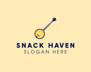 Sunny Banjo Player Music logo design