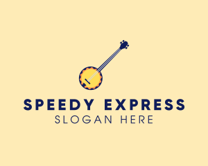 Sunny Banjo Player Music logo design