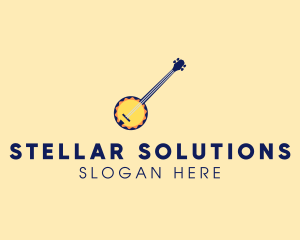 Sunny Banjo Player Music logo design